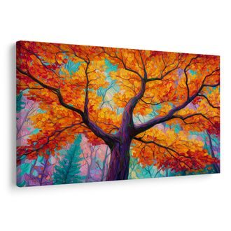OBRAZ BAREVNÝ STROM ŽIVOTA V PODZIMU - OBRAZY STROMY ŽIVOTA - OBRAZY