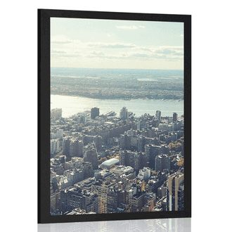 AFFICHE CHARMANT CENTRE DE NEW YORK CITY - VILLES - AFFICHES