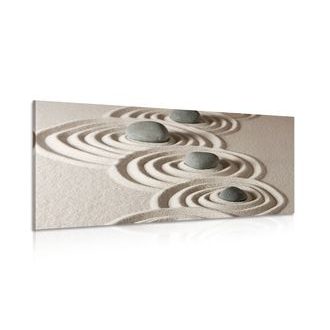 CANVAS SCHILDERIJ ZEN-STENEN IN ZAND - MEGA UITVERKOOP TOT 70% 🔥