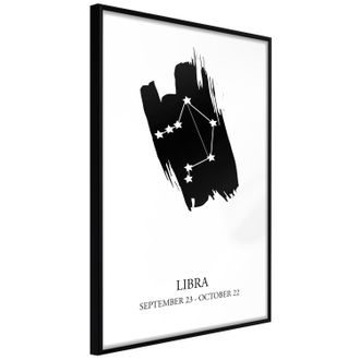 Plagát hviezdne znamenie váhy - Zodiac: Libra