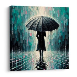 WANDBILD SPIEGELUNG AUF DER WASSEROBERFLÄCHE - BILDER VON MENSCHEN - BILDER