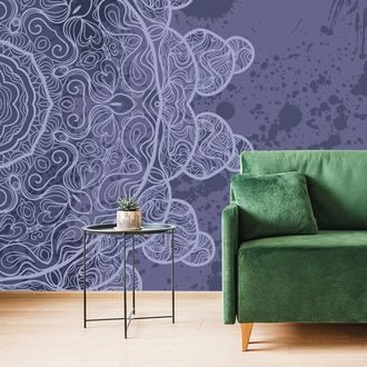 WALLPAPER ARABESQUE ON AN ABSTRACT BACKGROUND - WALLPAPERS FENG SHUI - WALLPAPERS