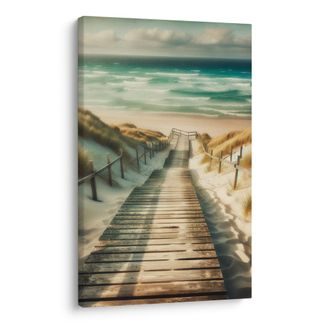 OBRAZ CESTA PŘES DUNY K MOŘI - OBRAZY MOŘE A PLÁŽ - OBRAZY