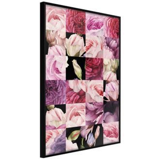 Plagát kvetinová koláž - Floral Jigsaw