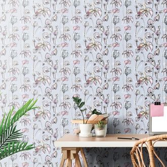 CARTA DA PARATI – BELLISSIMI FIORI VINTAGE - CARTA DA PARATI CON FIORI - CARTA DA PARATI