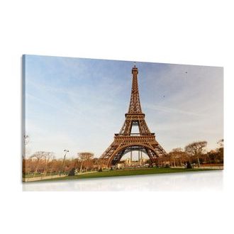CANVAS PRINT THE FAMOUS EIFFEL TOWER - PICTURES OF CITIES - PICTURES