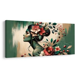 WANDBILD BLUMEN-MUSE - WANDBILDER FRAUEN - BILDER