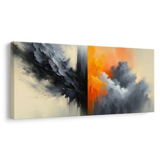 WANDBILD DYNAMISCHER KONTRAST DER ELEMENTE - WANDBILDER ABSTRAKTE FORMEN - BILDER