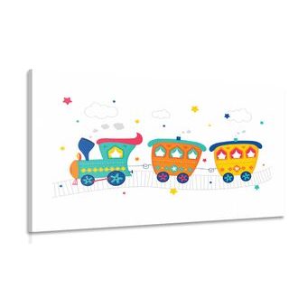 OBRAZ PASTELOVÝ VLÁČEK - DĚTSKÉ OBRAZY - OBRAZY