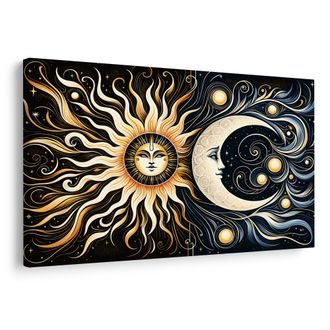 OBRAZ SLUNCE A LUNA - OBRAZY MĚSÍC - OBRAZY