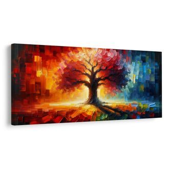 OBRAZ ZÁŘIVÝ STROM ŽIVOTA NA PODZIM - OBRAZY STROMY ŽIVOTA - OBRAZY