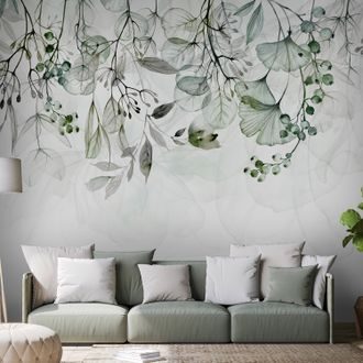 Self adhesive wallpaper green plants