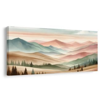 OBRAZ TICHÁ PASTELOVÁ KRAJINA - OBRAZY HORY - OBRAZY