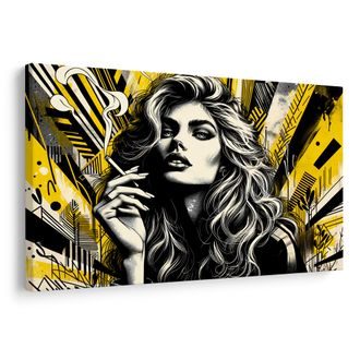 WANDBILD FRAU IM MODERNEN STIL - WANDBILDER FRAUEN - BILDER