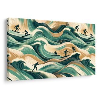 OBRAZ SURFAŘI V AKČNÍ KRAJINĚ - OBRAZY MOŘE A PLÁŽ - OBRAZY