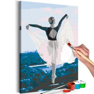Picture painting by numbers charming ballerina
