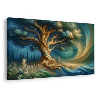 OBRAZ STROM ŽIVOTA V KOUZELNÉM LESE - OBRAZY STROMY ŽIVOTA - OBRAZY