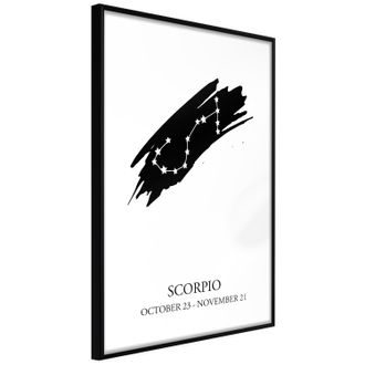 Plagát hviezdne znamenie škorpión - Zodiac: Scorpio