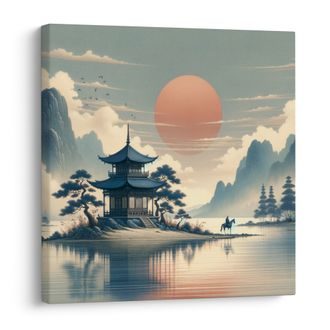 OBRAZ TICHO JAPONSKEJ PRÍRODY - OBRAZY ŽENY - OBRAZY