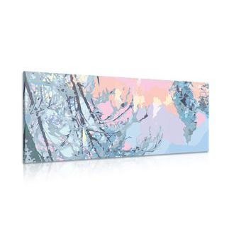 OBRAZ ABSTRAKTNÍ SPOJENÍ STROMŮ - OBRAZY PŘÍRODY A KRAJINY - OBRAZY