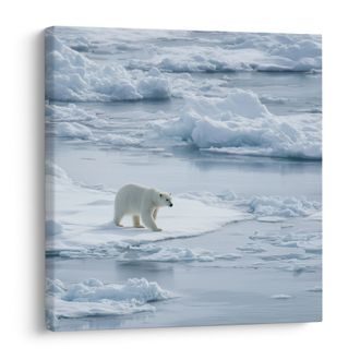 WANDBILD WINTERREICH DER EISFLÄCHEN - WEIHNACHTS- UND WINTERBILDER - BILDER