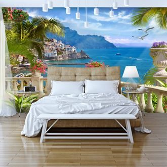 Self adhesive wallpaper panorama