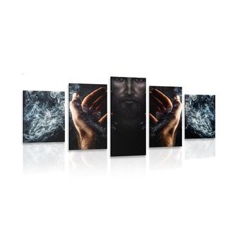 5-PIECE CANVAS PRINT FAITH IN JESUS - PICTURES OF ANGELS - PICTURES