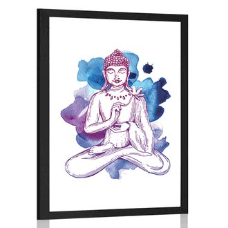 AFFICHE ILLUSTRATION DE BOUDDHA - FENG SHUI - AFFICHES