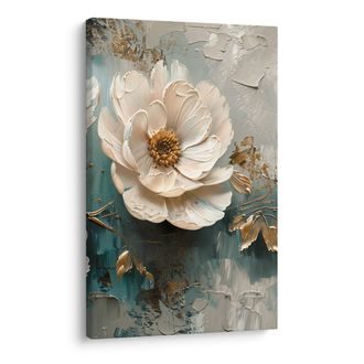 KÉP FINOM VIRÁGOK VÁSZNON - VIRÁGMINTÁS KÉPEK - KÉPEK