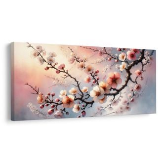 WANDBILD BLÜHENDE SAKURA - BILDER BLUMEN - BILDER