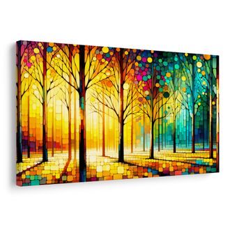 OBRAZ LESNÍ VITRÁŽ - OBRAZY LES - OBRAZY