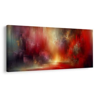 OBRAZ ZÁŘE V OHNIVÉM ABSTRAKTU - ABSTRAKTNÍ OBRAZY - OBRAZY