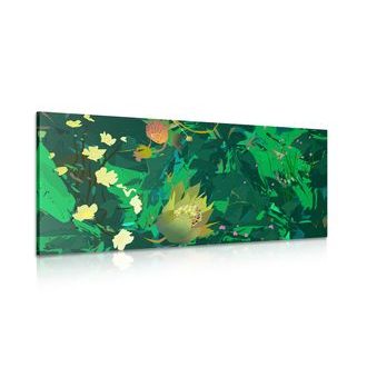 WANDBILD GEHEIMNIS DES DSCHUNGELS - BILDER BLUMEN - BILDER