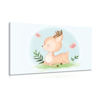 QUADRO GRAZIOSO CAPRIOLO - QUADRI PER BAMBINI - QUADRI