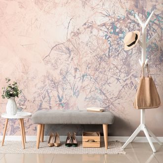 PAPIER PEINT – BRANCHES ABSTRAITES BEIGES - PAPIERS PEINTS ABSTRAITS - PAPIERS PEINTS PANORAMIQUES