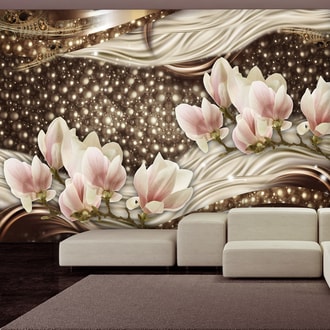 Photo wallpaper pearls and magnolias
