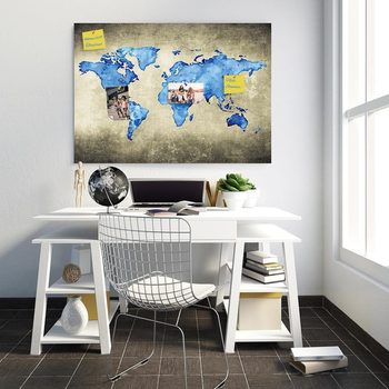 Obraz modrá mapa sveta