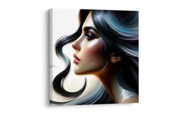 OBRAZ ELEGANTNÍ PROFIL S BAREVNÝMI VLASY - OBRAZY ŽENY - OBRAZY