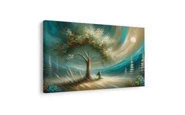 КАРТИНА НА ПЛАТНО – СПОКОЙСТВИЕ ПОД ДЪРВОТО НА ЖИВОТА - КАРТИНИ ДЪРВЕТАТА НА ЖИВОТА - КАРТИНИ