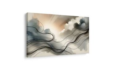 OBRAZ PROUD SVĚTLA A MLHY - OBRAZY ABSTRAKTNÍ TVARY - OBRAZY