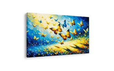 SLIKA PLES LEPTIRA U PLAVOM - SLIKE LEPTIRA - SLIKE