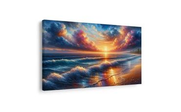 OBRAZ ZÁPAD SLUNCE NAD MOŘEM - OBRAZY VÝCHOD A ZÁPAD SLUNCE - OBRAZY