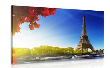 CANVAS PRINT AUTUMN PARIS - PICTURES OF CITIES - PICTURES