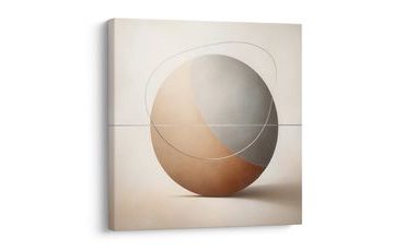 OBRAZ DESIGNOVÁ ABSTRAKCE KRUHU - ABSTRAKTNÍ OBRAZY - OBRAZY