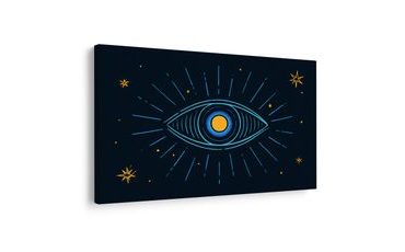 WANDBILD MYSTISCHES AUGE IN DEN STERNEN - WANDBILDER NACH MOTIV - BILDER