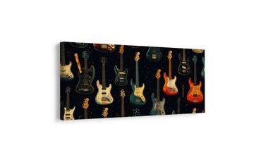 WANDBILD VINTAGE GITARRENMOTIV - MUSIKBILDER - BILDER