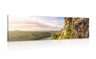 CANVAS PRINT PANORAMIC VIEW - PICTURES OF NATURE AND LANDSCAPE - PICTURES