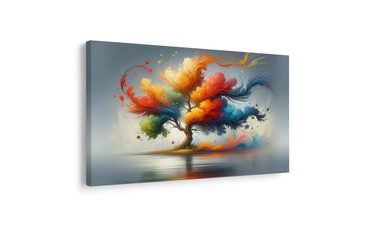 OBRAZ BAREVNÝ STROM ŽIVOTA V POHYBU - OBRAZY STROMY ŽIVOTA - OBRAZY
