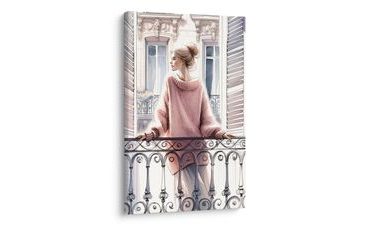 OBRAZ POHLED Z PAŘÍŽSKÉHO OKNA - OBRAZY ŽENY - OBRAZY