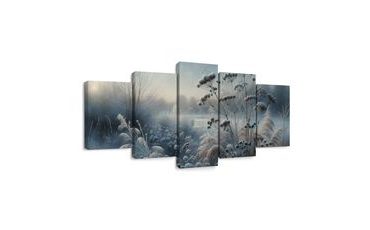 5-DÍLNÝ OBRAZ ZIMNÍ KRAJINA - OBRAZY PŘÍRODY A KRAJINY - OBRAZY
